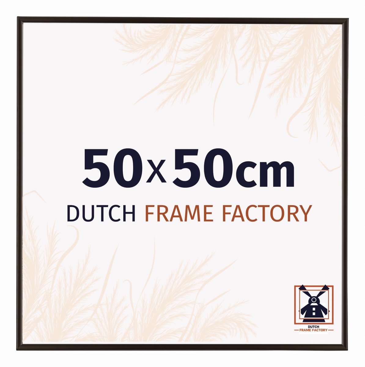 Dutch Frame Factory Fotolijst 50x50 cm - Kunststof - Antraciet - Easy