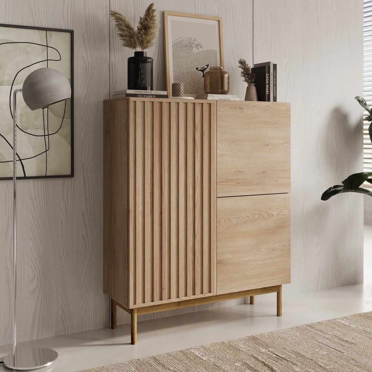 Meubella - Dressoir Storm - Eiken - 106 cm