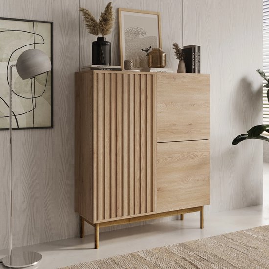 Meubella - Dressoir Storm - Eiken - 106 cm