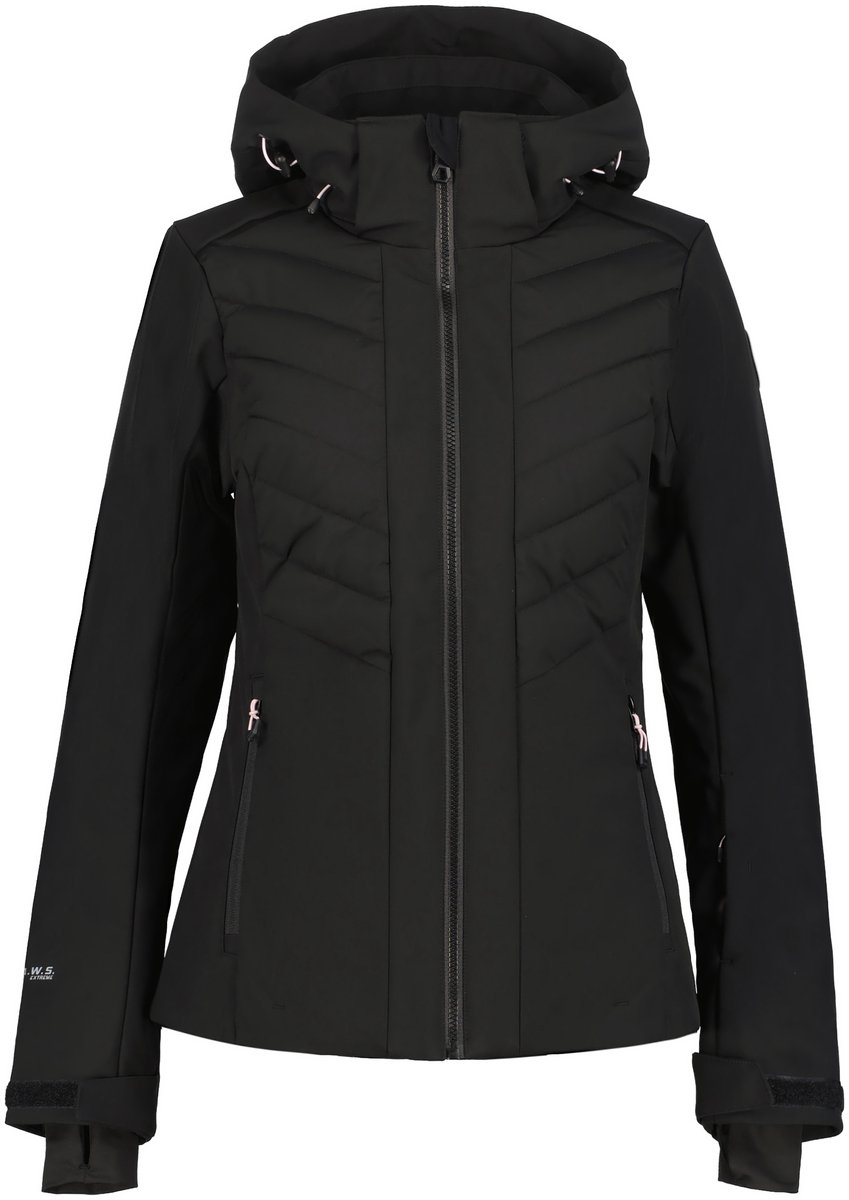 ICEPEAK FREITAL Dames Softshell Ski Jas Zwart