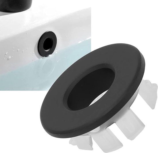 Bad Overloop Cover Trim Ring - Zwart - Messing | bol