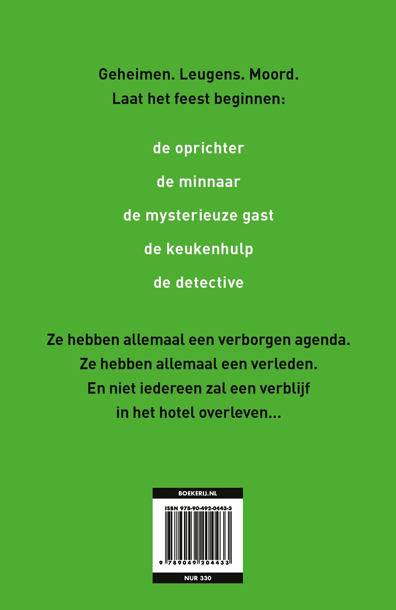 Het hotel - back cover