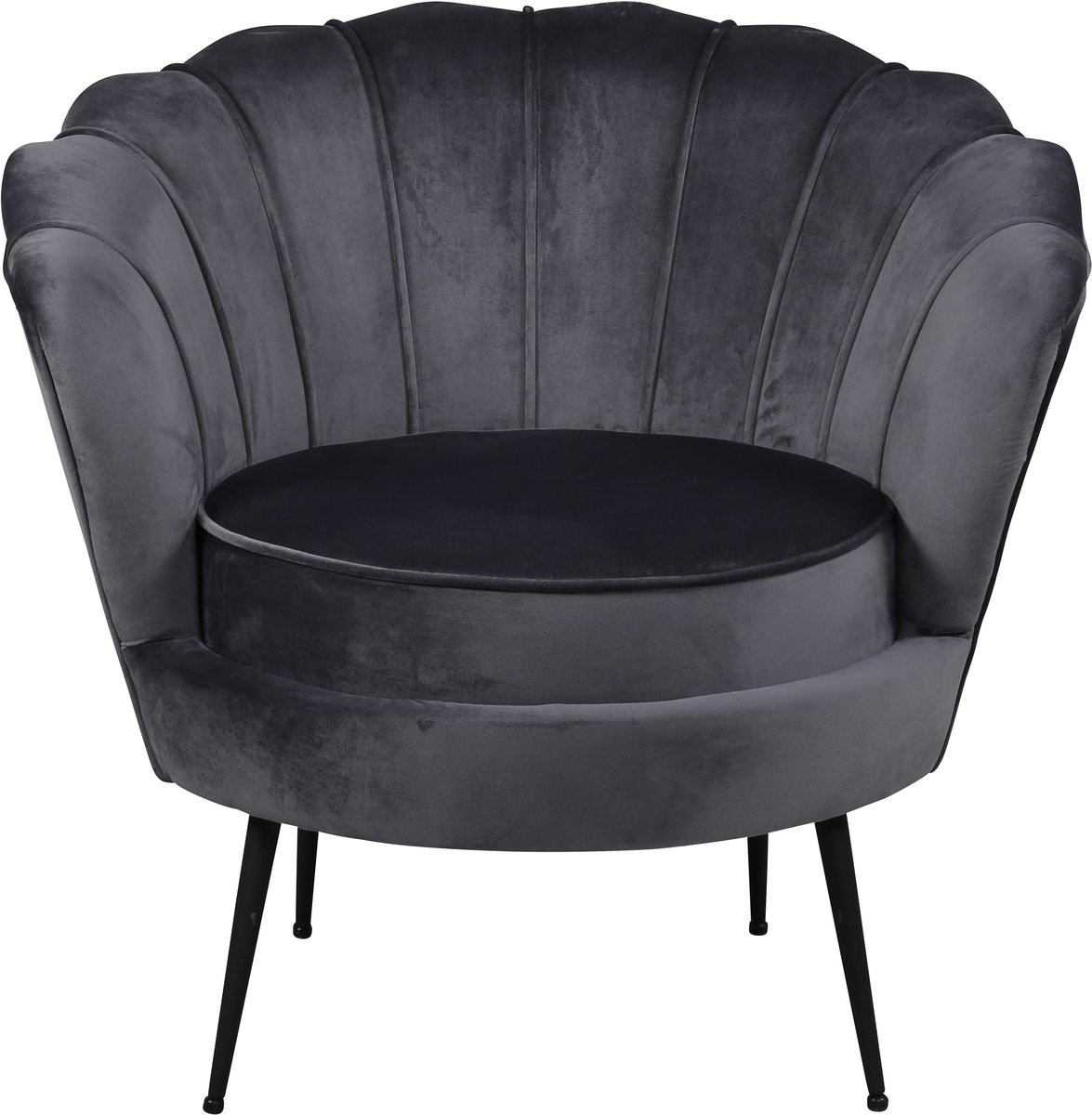Nice fauteuil velours grijs.