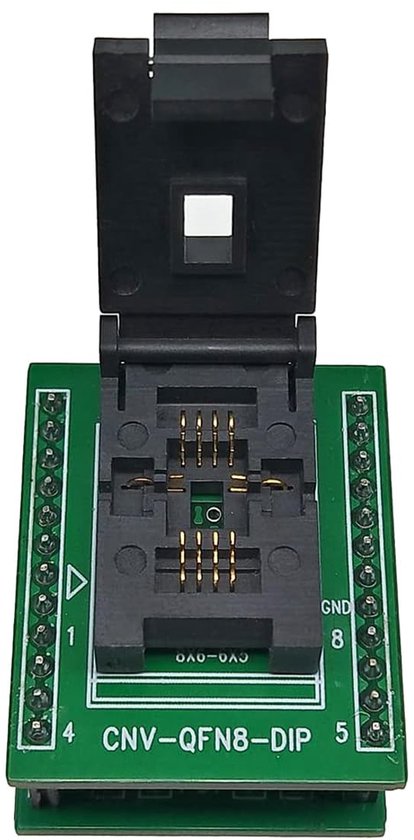 QFN8 DFN8 WSON8 Programming Socket Pin Pitch 1.27mm IC Body Size 6X8mm ...