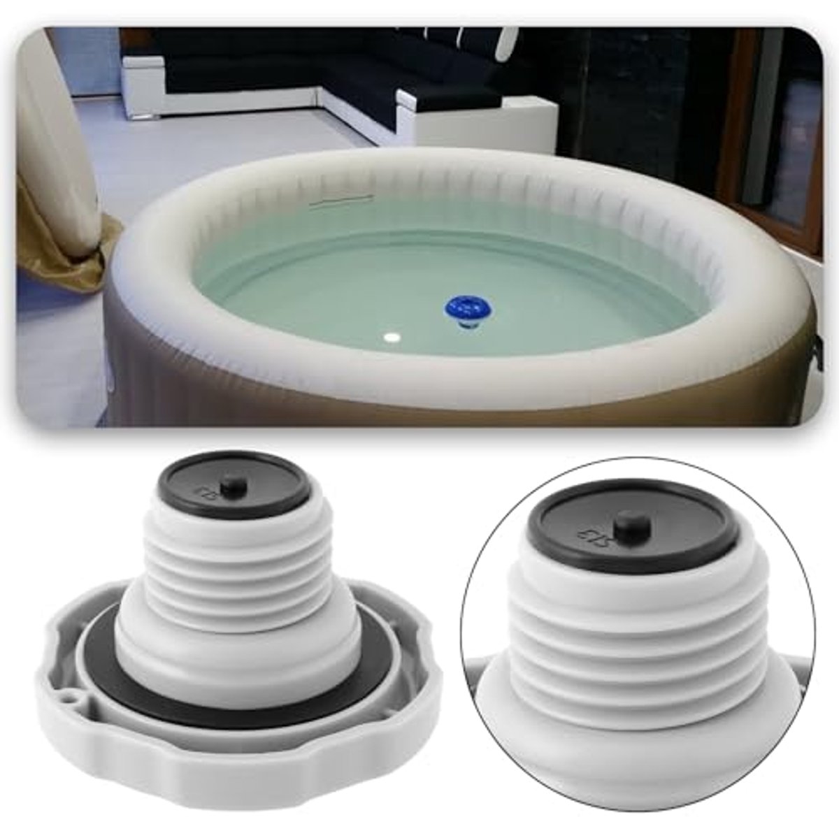 Inflatable Spiral Valve Cap Top Plug P05767 Suitable For - afbeelding 2