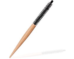 Mini Runde Haarbürste - Kam Set - Hoofdmassage Volumen Styling Voor Kort Haar - 1 Stuk - Zwart