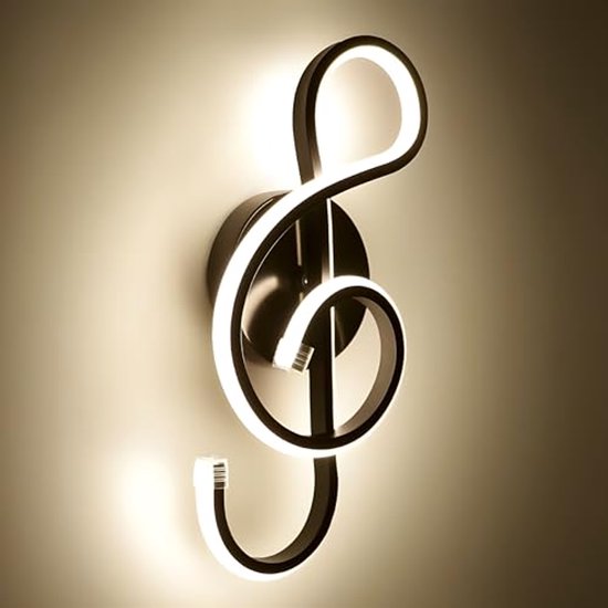 22W Wandlamp met Muzieknoten voor Binnen - Drie Kleur Temperatuur