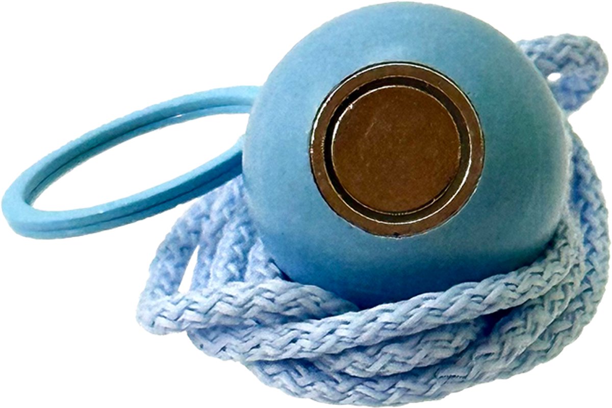 Boulemaus – Jeu de Boules - Magneet - Krachtige Magnetische bouleopraper lichtblauw in de vorm van but met koord – 4 kg