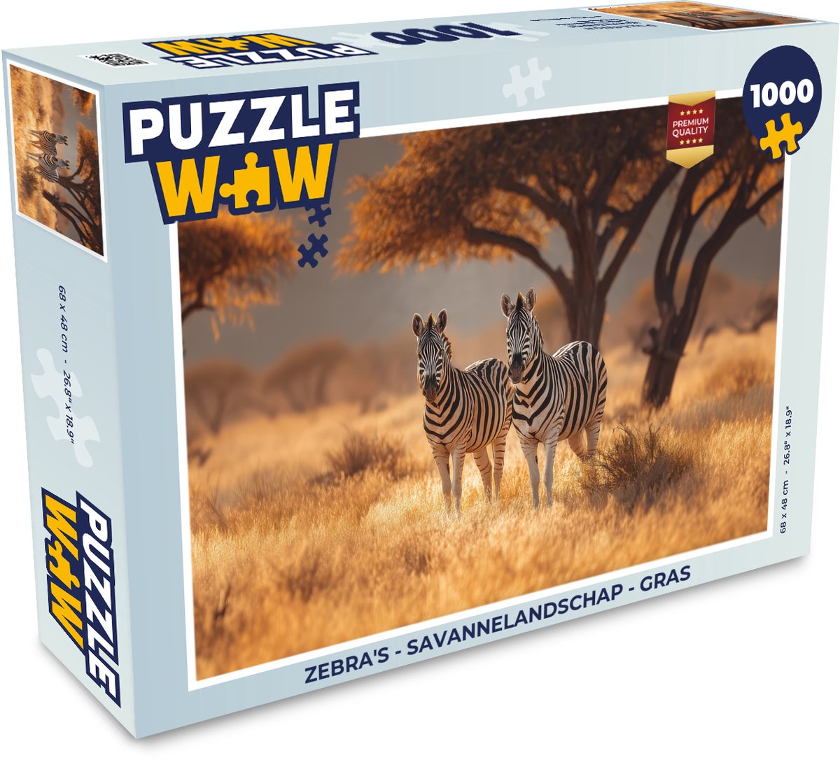 Zebra's - Savannelandschap - Gras