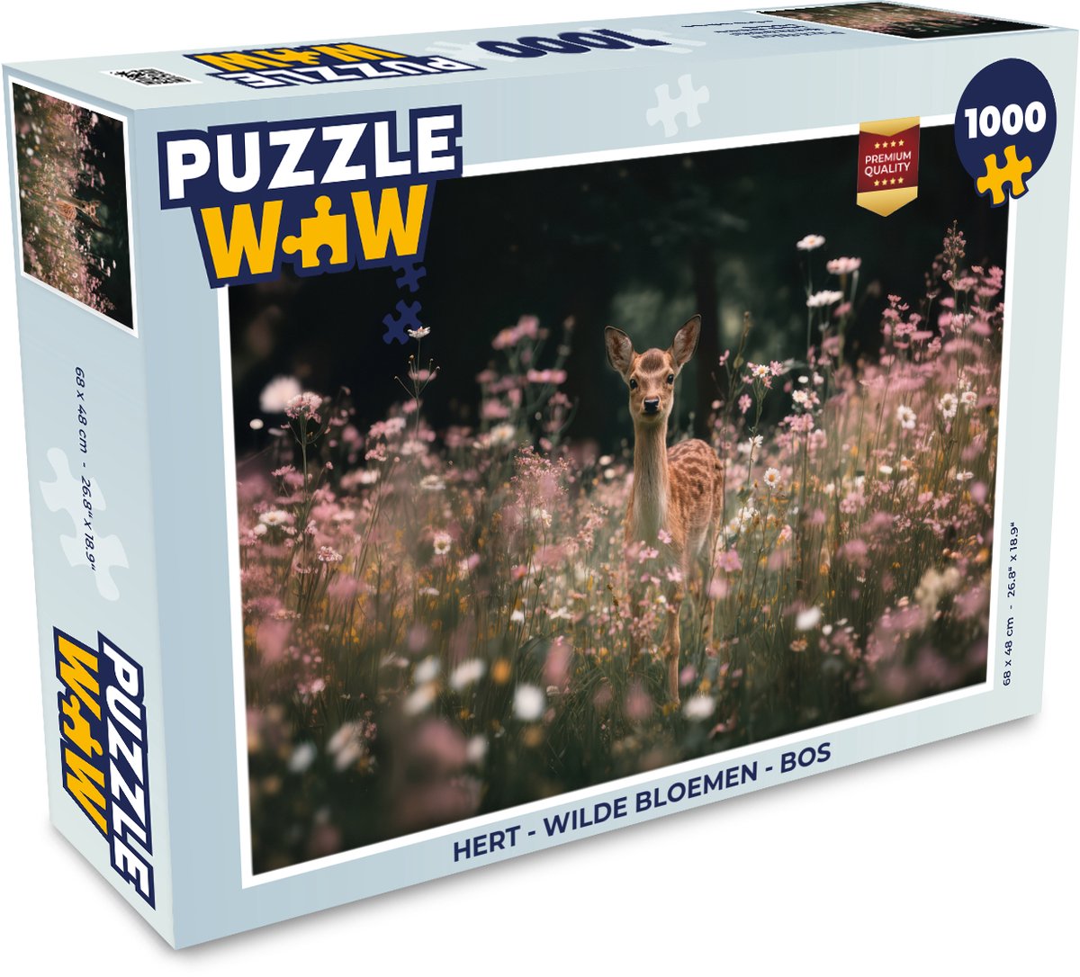 Hert - Wilde bloemen - Bos