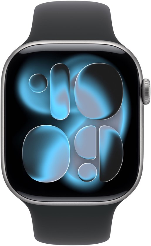 Apple Watch 11 - Wifi - 46mm - Space Grey Aluminium Case with Black Sport Band - M/L