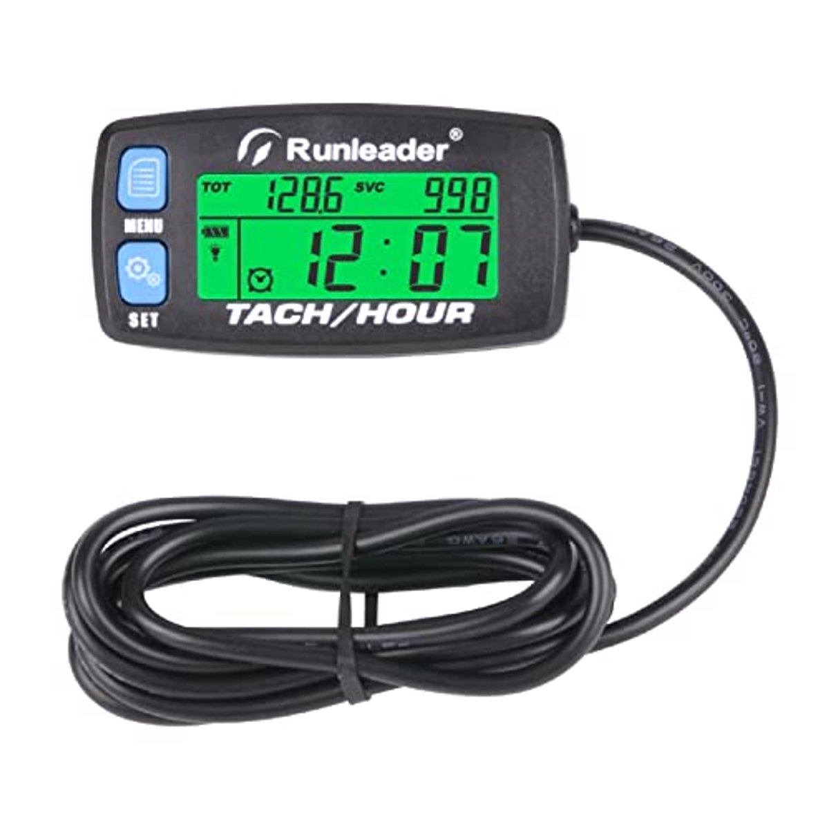 Digitale Uurmeter met Achtergrondverlichting en Programmeerbare Functies voor Motoren en Tuingereedschap