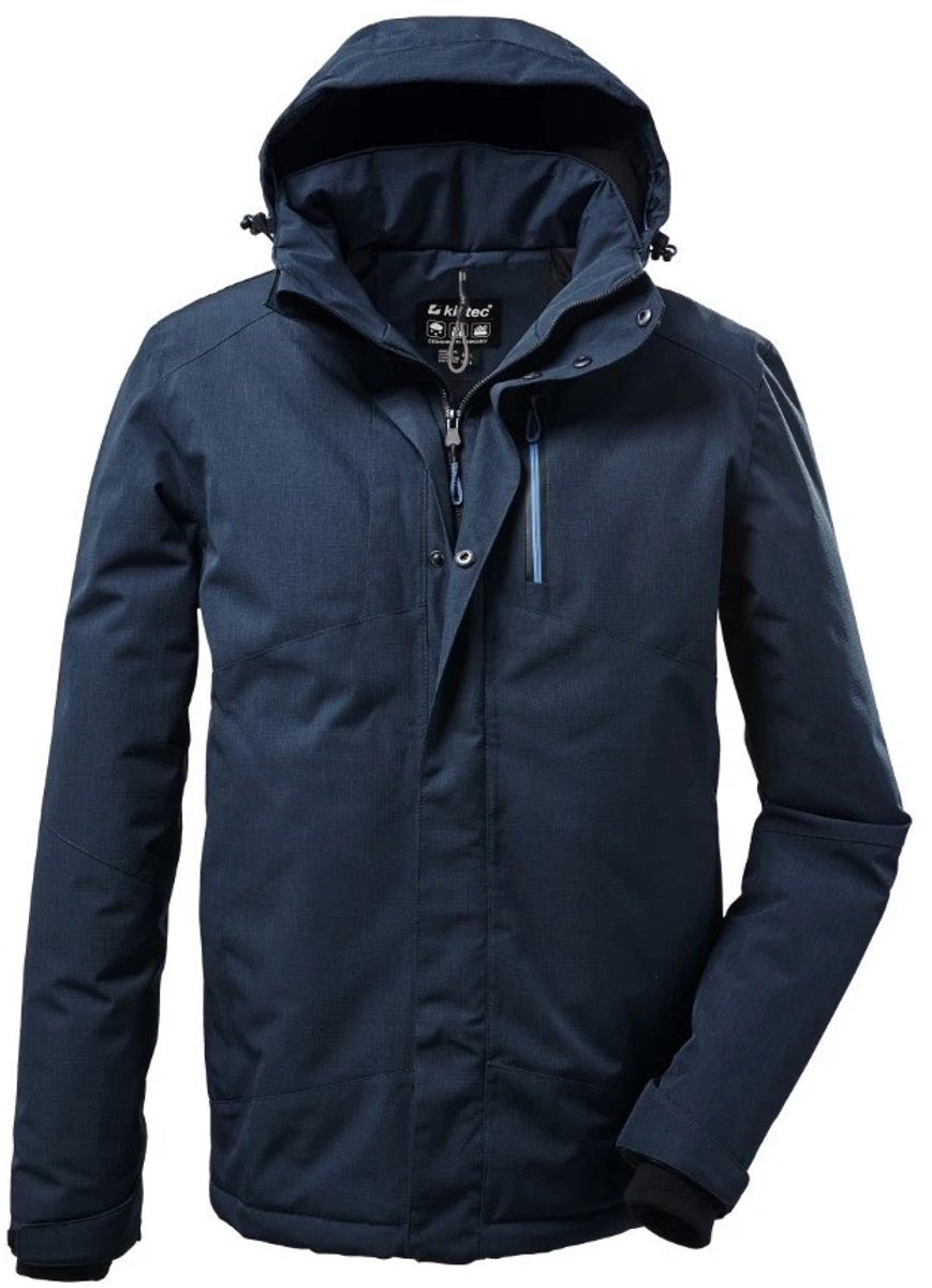 Killtec KOW 161 Winterjas Heren Gevoerde jas Dark Petrol