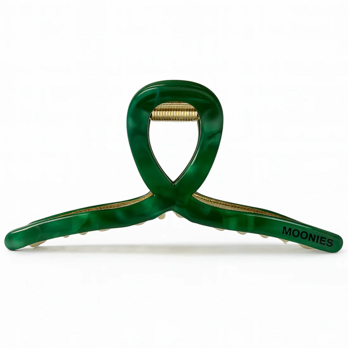 Moonie's Haarklem - Dream Clip in Emerald - Groen - Goud - Haarklemmen - Haaraccessoires - Acetate - Metaal