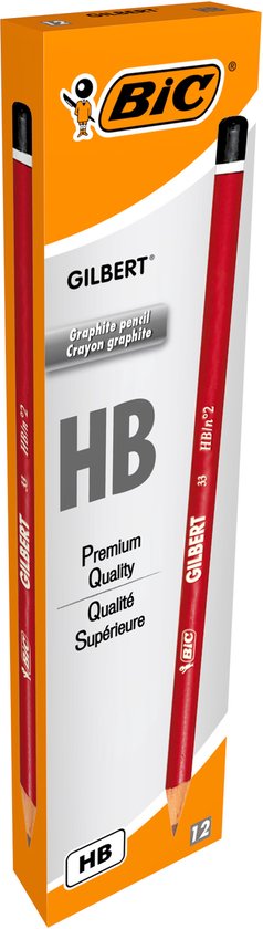 Crayons Bic Conte Gilbert 33 Round Dureté HB