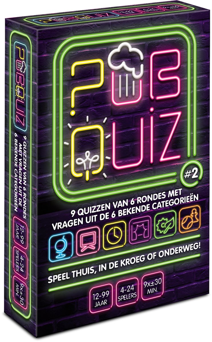 Pubquiz #2; 9x pubquiz van 6 rondes - quizpuzzels - pocketformaat Vragenspel - Kaartspel - Quizspel / Partyspel met Trivia voor thuis, in de kroeg of onderweg - 4-24 spelers / groepen - totaal 198 vragen over Nederland! van Puzzles & Games — cadeau in Partyspellen - foto 3