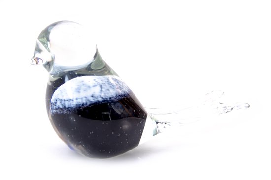 Loranto - Vogel - Collier Witte - Oiseau en verre - Figurines en Verres