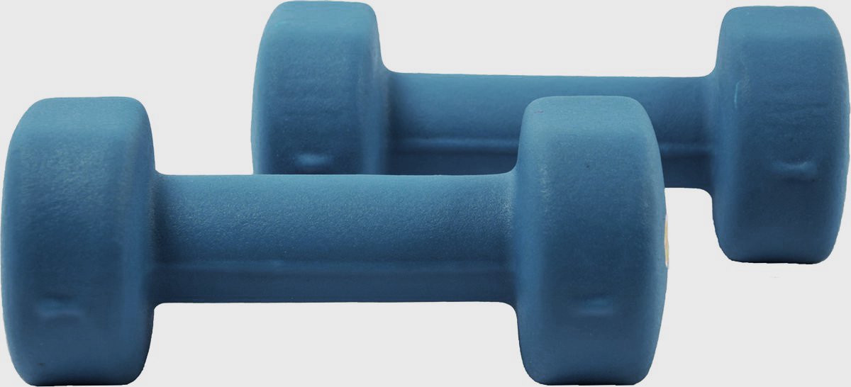 Dumbbell set 6 kg – halterset 2x3 kg | duurzaam ijzer en antislip coating | handgewicht voor thuis workouts en krachttraining | compact en sterk | afmetingen 27x9x9 cm – foto 2