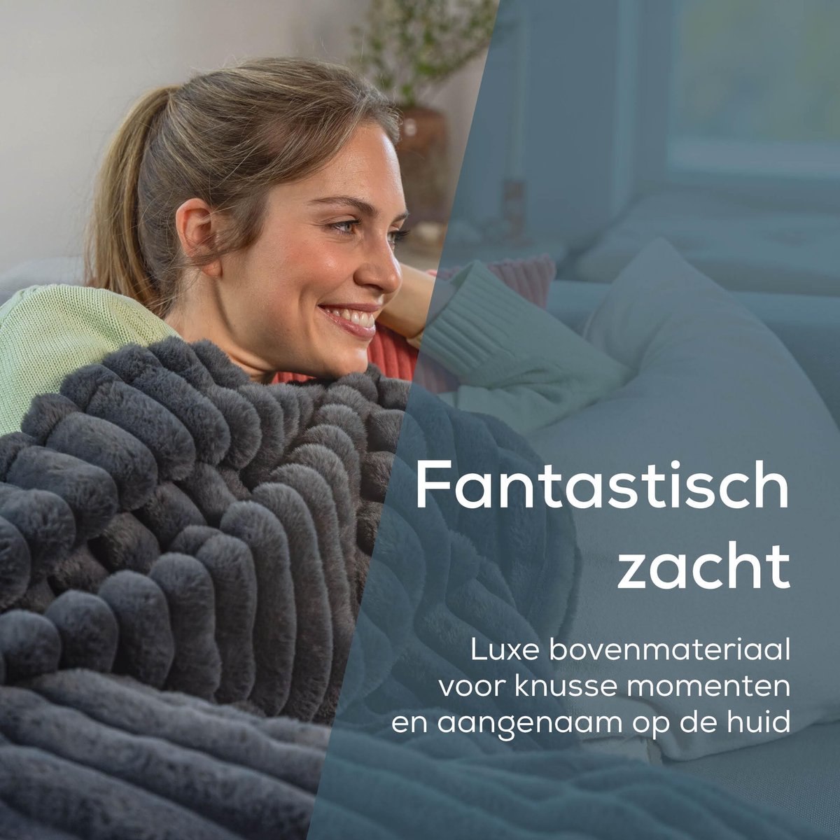Beurer Elektrische Deken Premium - Warmtedeken - 1 persoons 180x130cm - Knuffeldeken - BSS (Beurer Safety System) - Grijs - 3 Jaar Garantie – foto 4
