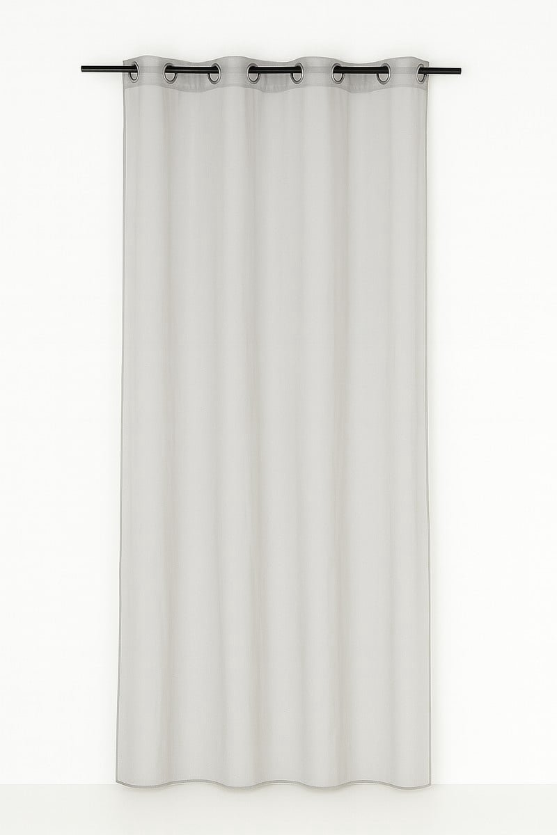 Monna voorhang gordijn grijs 8 Rings 135 x 260 cm