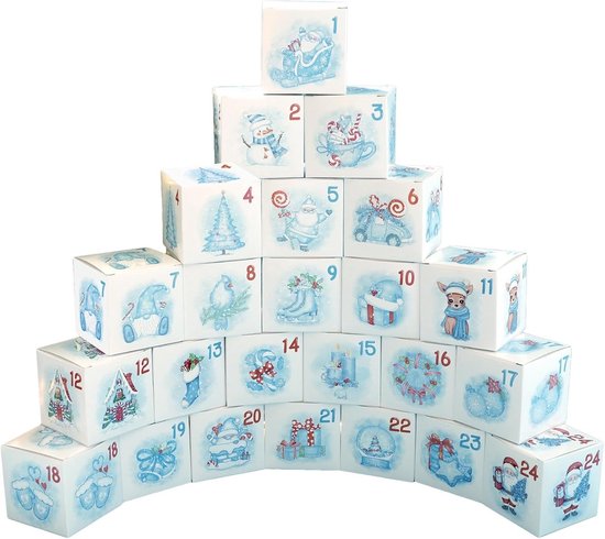 Kerst Kalender Numbers Knops,1-25 Nummer Kerst Adventskalender Ronde Knopen Kalender Badge Set voor DIY Craft Adventskalender benodigdheden