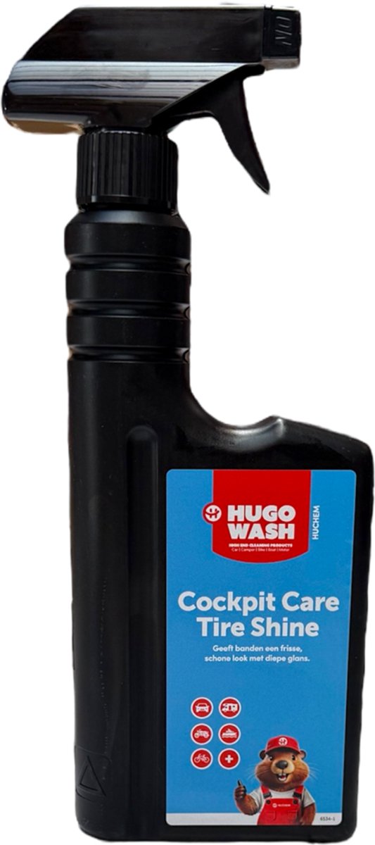 All-in-One Interior & Shine Cleaner 0,5L | Cockpit Care | Tire Shine | Hugo Wash