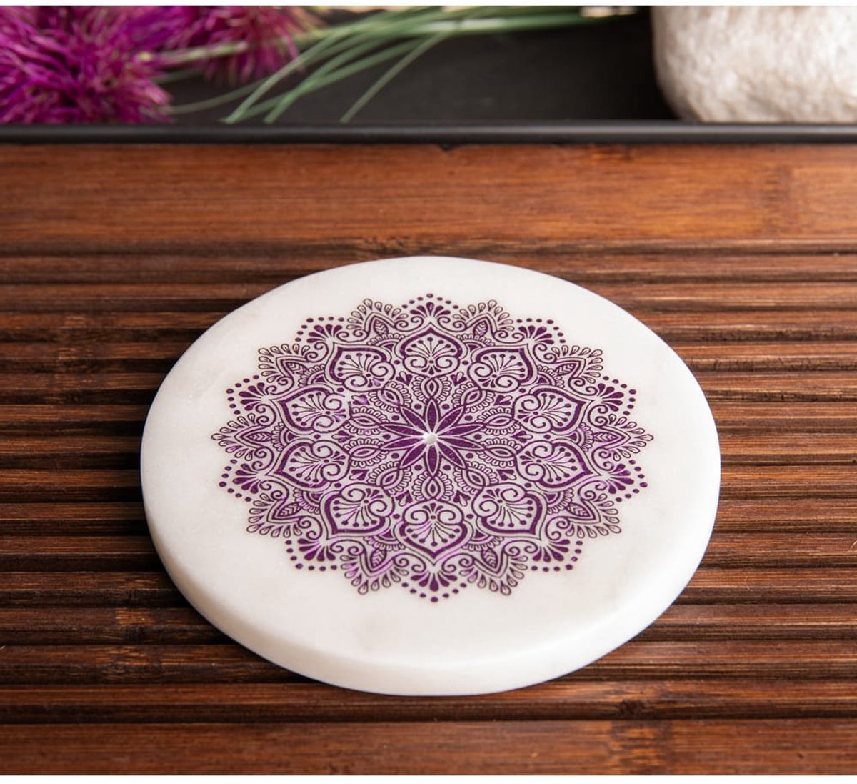 Wierookhouder Marmer Hart Mandala
