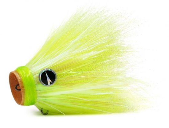 VMC Mustache Rig X1 M UV Chartreuse Jighead Loodvrij 20g - Loodkop van Merkloos — afbeelding 4