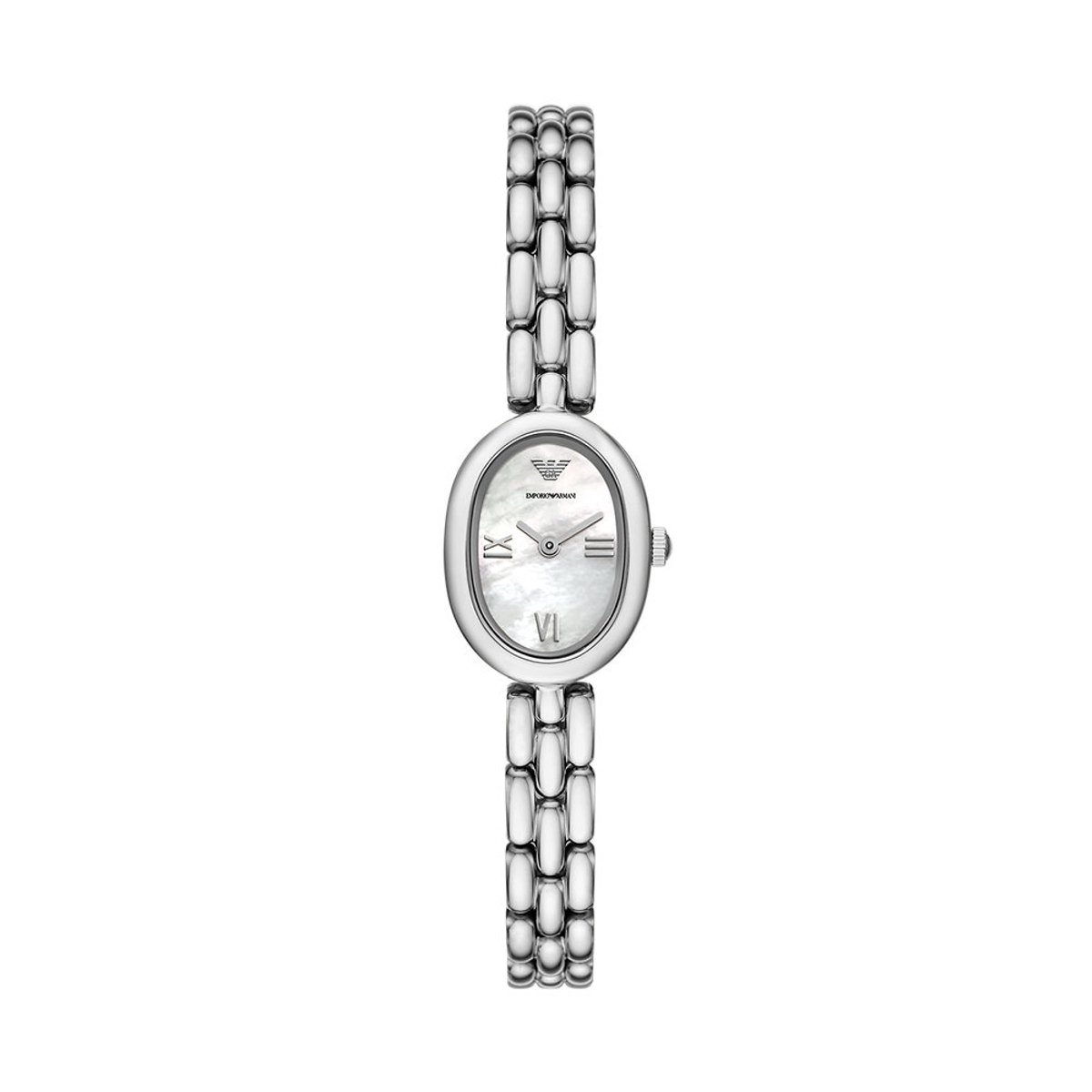Emporio Armani Dames Horloge 24 mm - Zilverkleurig