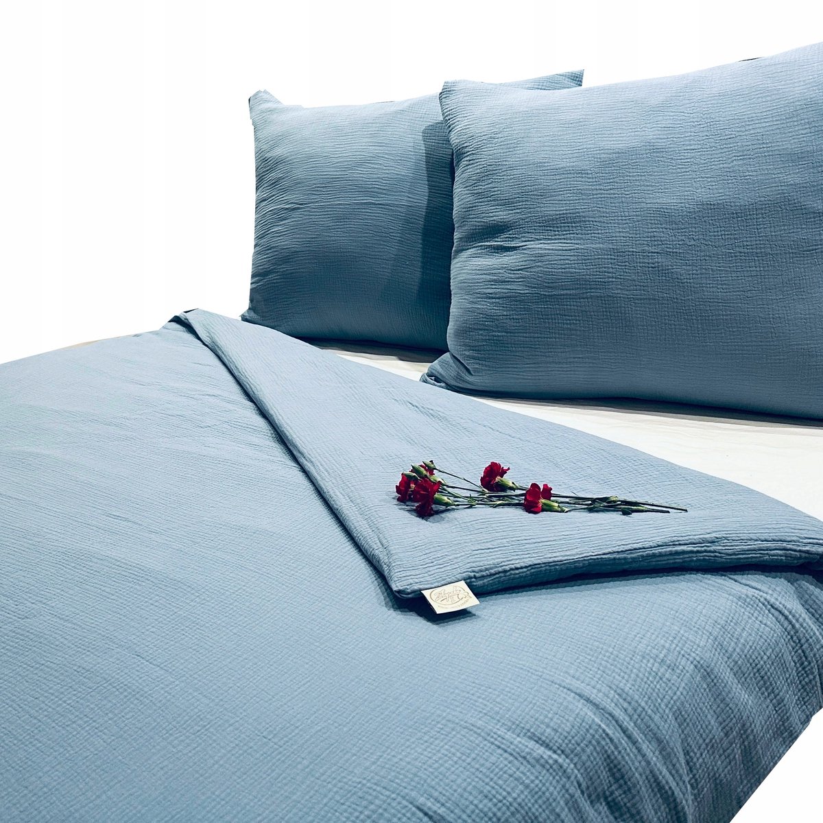 160x200 Muslin Dekbedovertrek Katoen OEKO-TEX Jeans - Nederlands Product