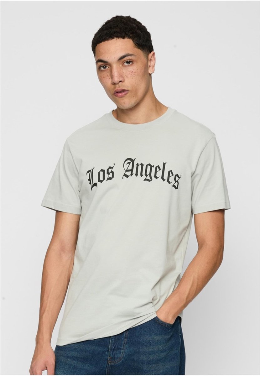 Mister Tee Los Angeles Wording Heren Tshirt M Grijs