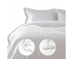 Hotellinnenset 160x200cm Wit Katoen/Microvezel met 2 Kussenslopen 70x80cm