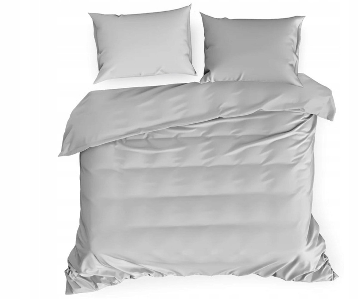 Eurofirany Nova Beddengoed Katoen Satin 160x200cm Lichtgrijs