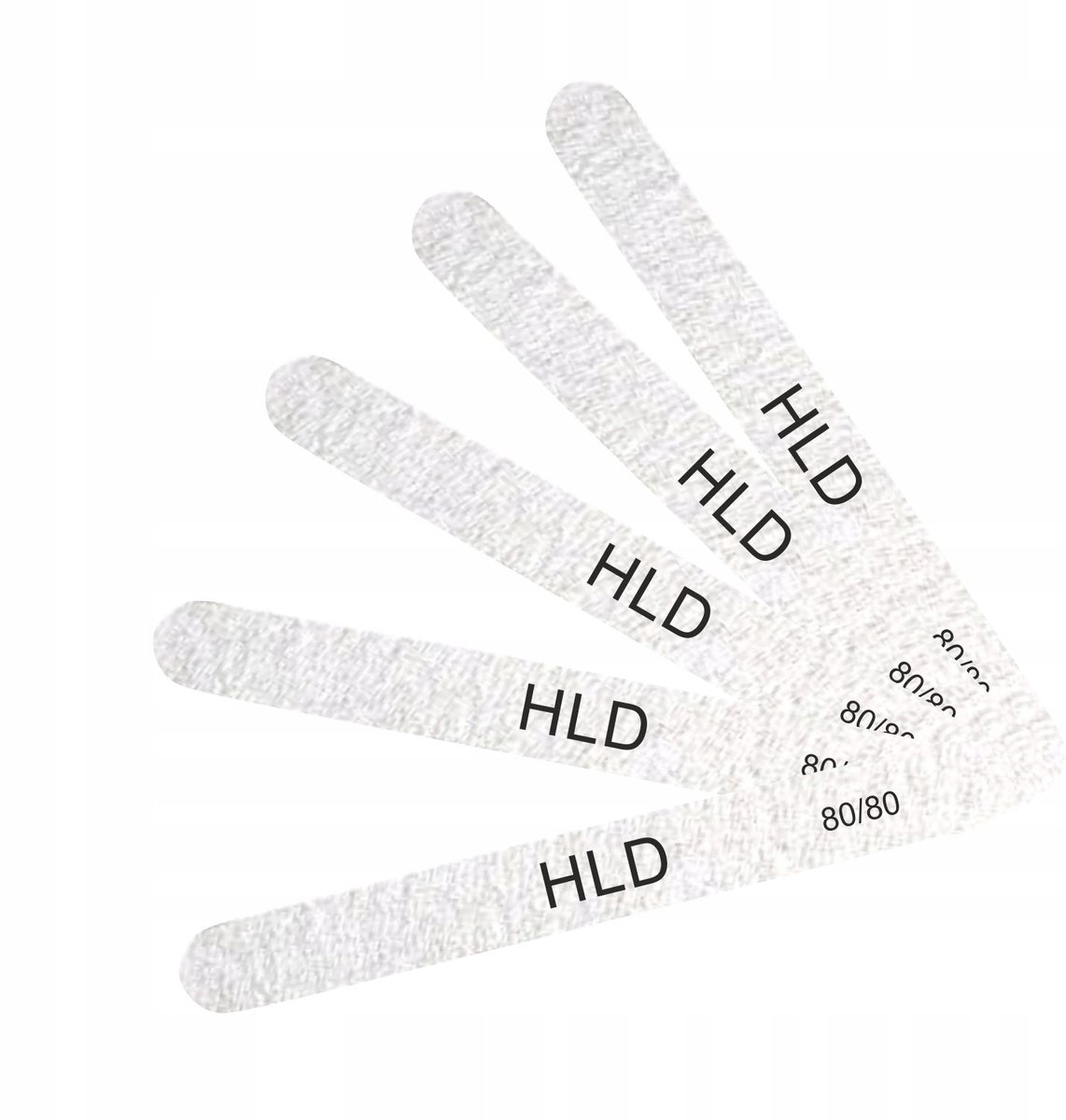 HLD Professionele Nagelvijlen Recht Smal 80/80 - Set van 25 stuks