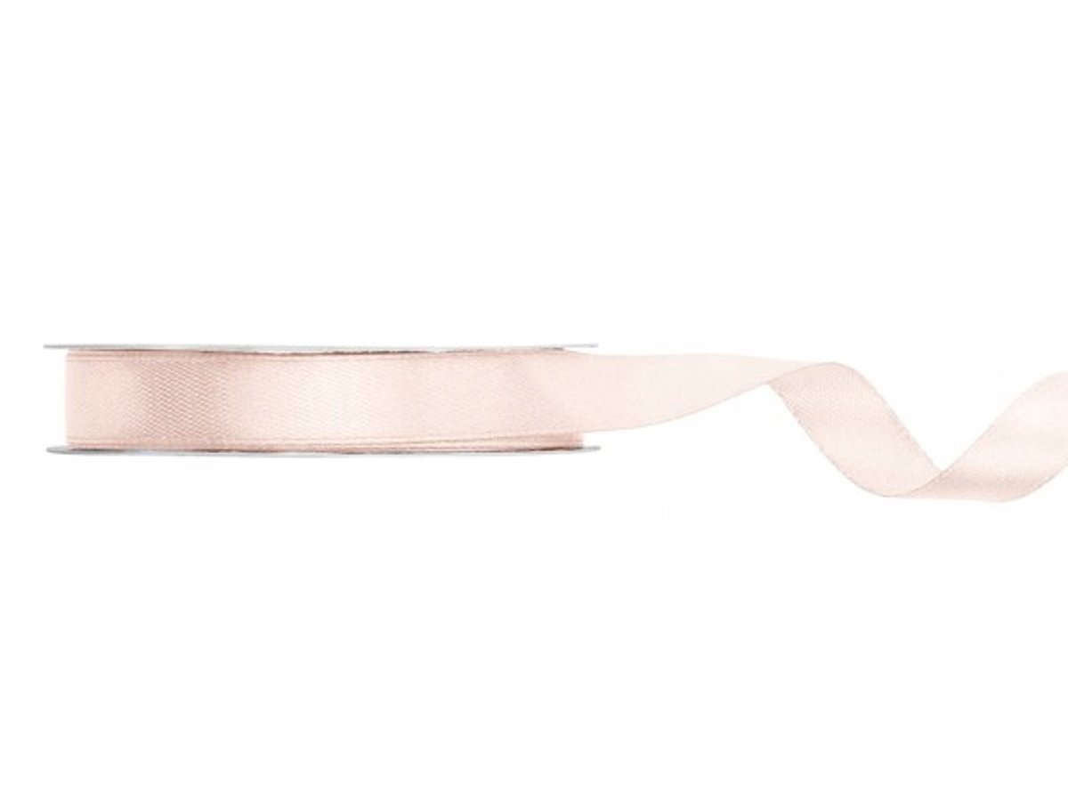 Satijnlint gebroken wit - 12mm x 25m