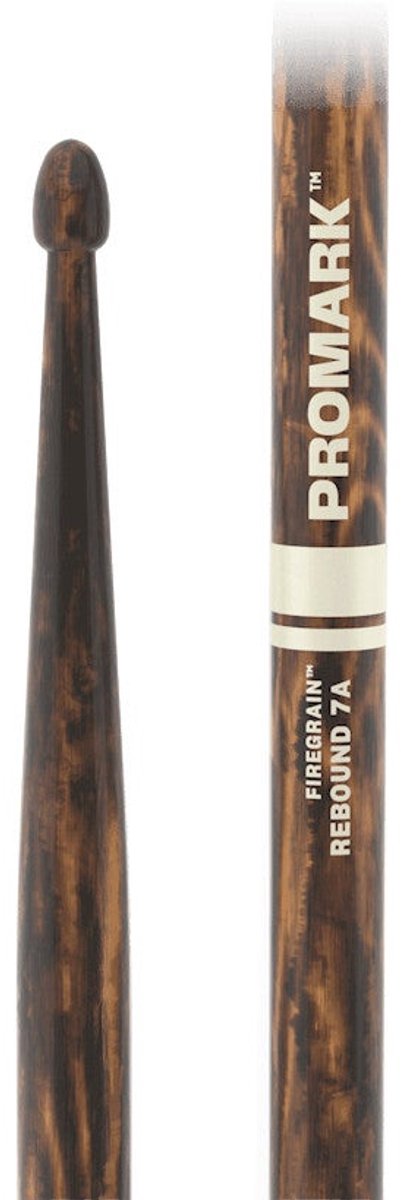 ProMark R7AFG Rebound 7A FireGrain Hickory drumstokken met houten tip