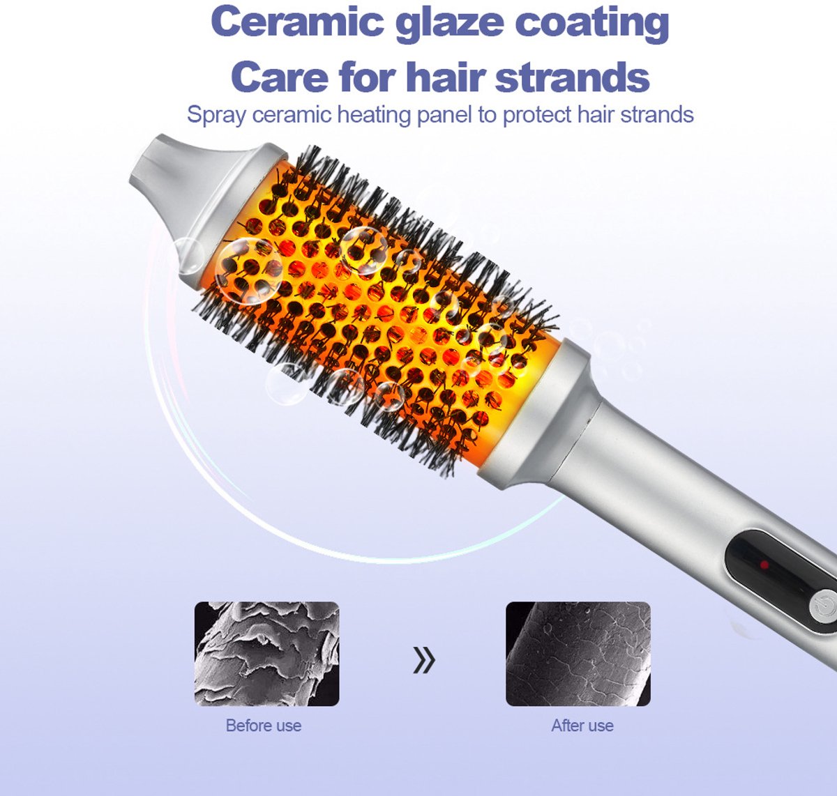 OrangeCartB.V Verwarmde Ronde Borstel met Digitaal Display - afbeelding 3