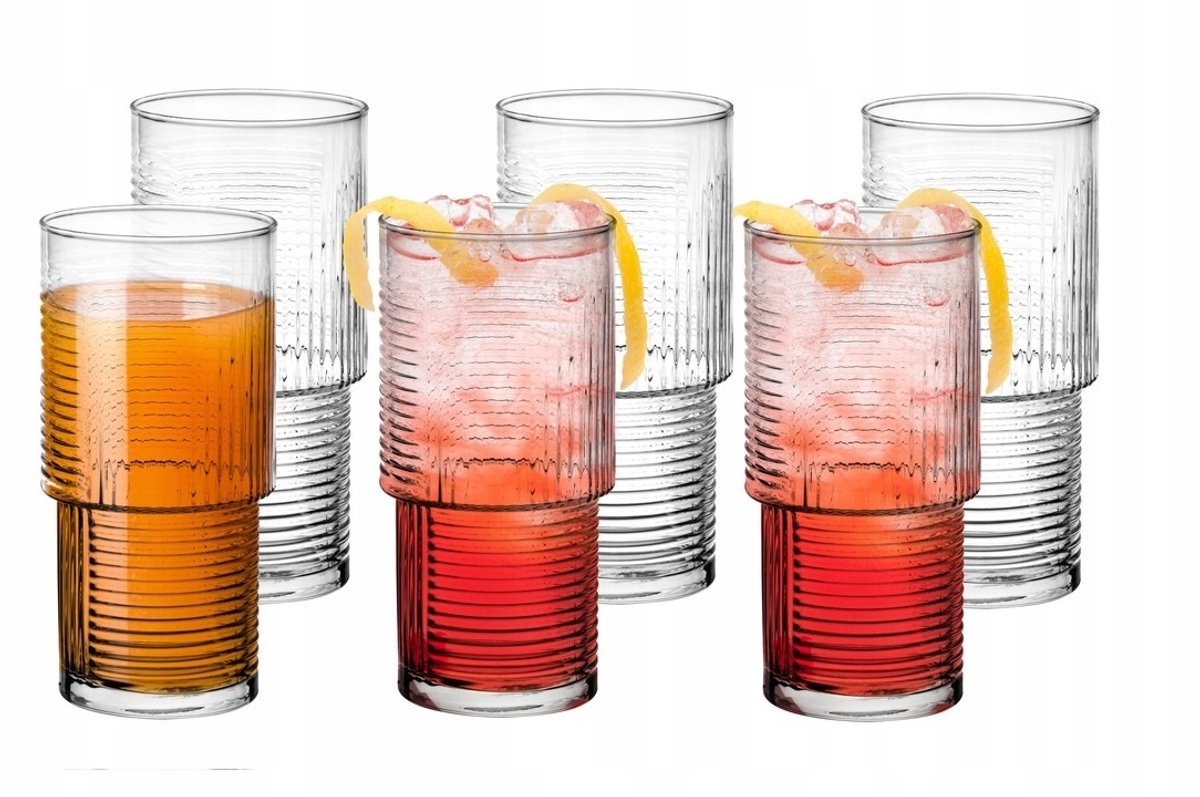 Set van 6 Hoge Glazen Helen 400 ml - Stijlvol en Duurzaam