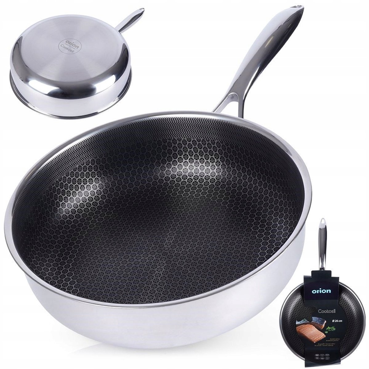 Orion Kookcel Hybryd Koekenpan 26 cm - Anti-aanbak, Inductie