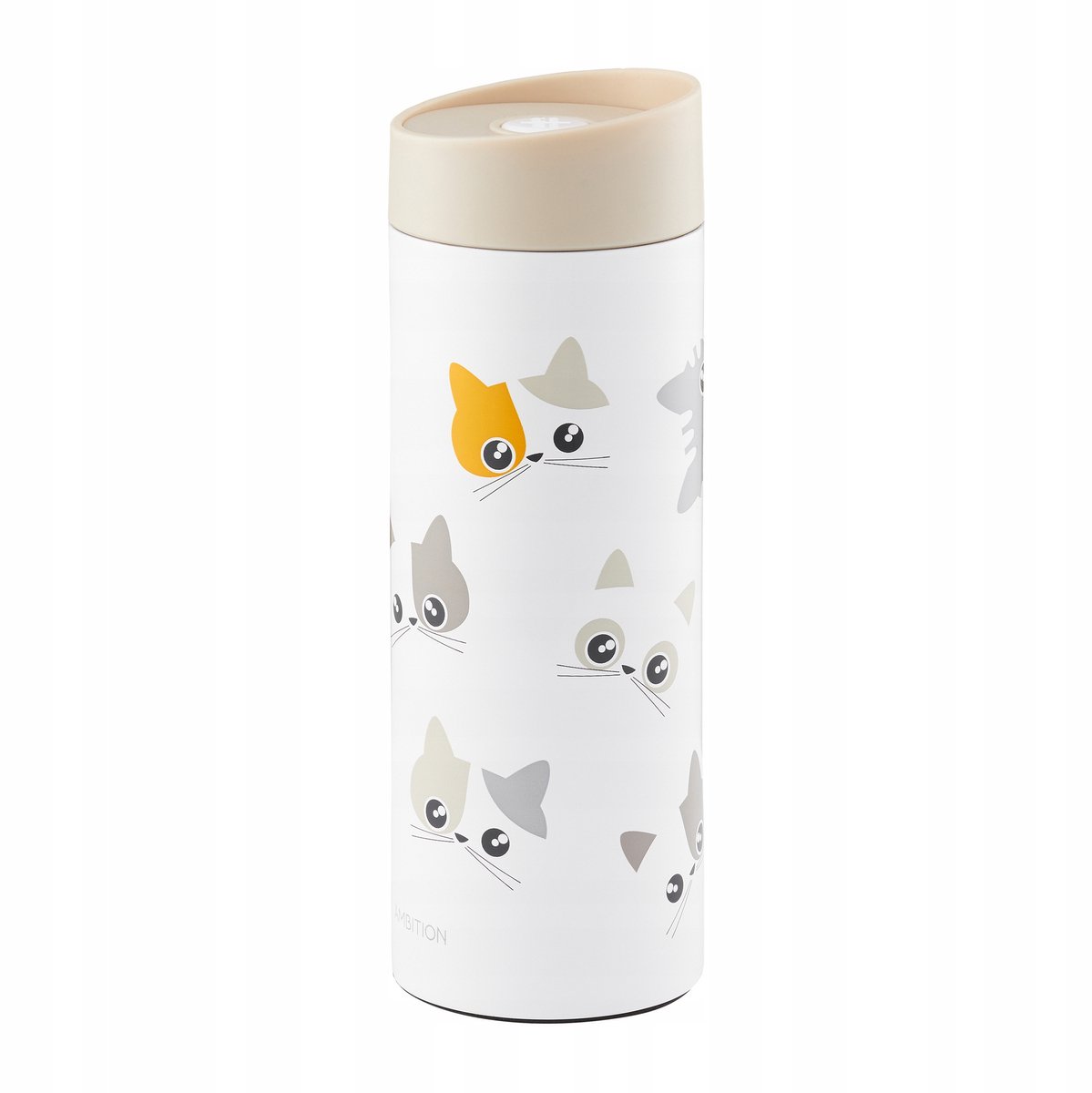 Ambition Kitty Thermosbeker 350ml - Schattige Kattenprint