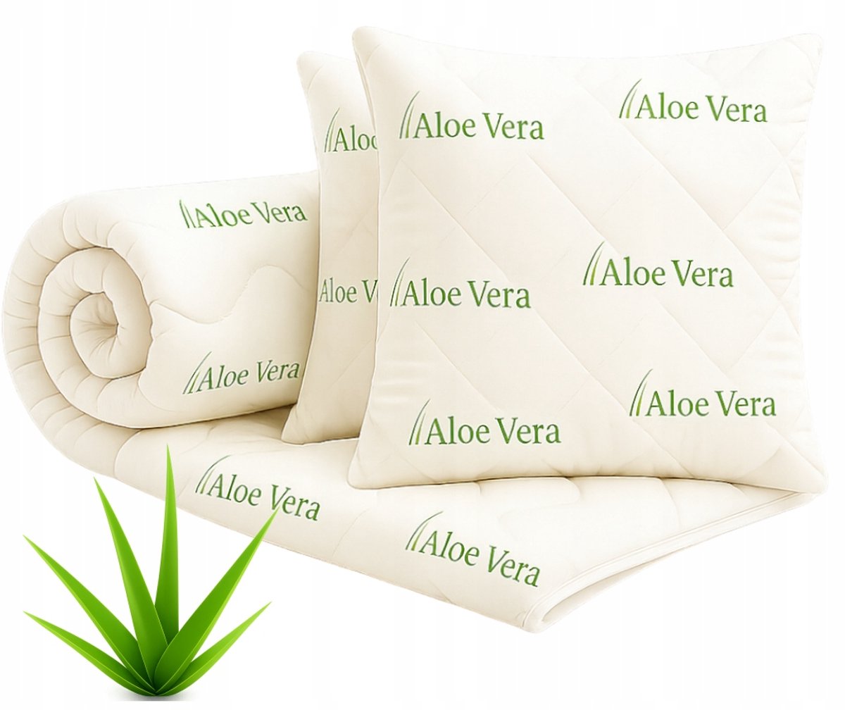 Aloe Vera Dekbed & Kussenset 160x200cm - Warm & Zacht