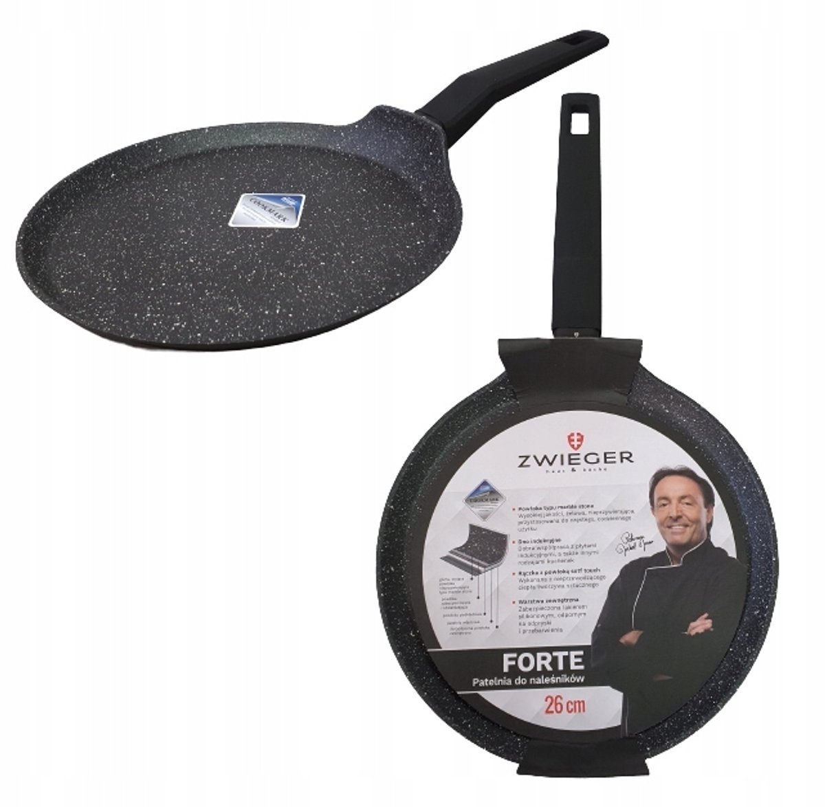 Zwieger Forte Crêpepan 26 cm - Geschikt voor Inductie