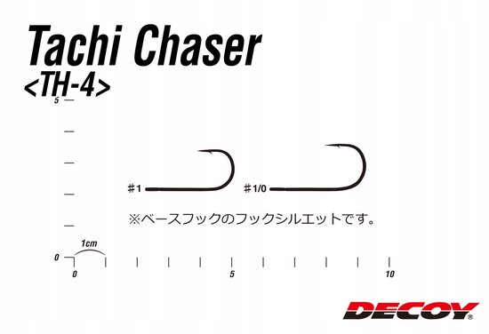 Decoy TH-4G Tachi Chaser Hook #1 (3 stuks) - Jigging Hulphaak van Decoy — afbeelding 2