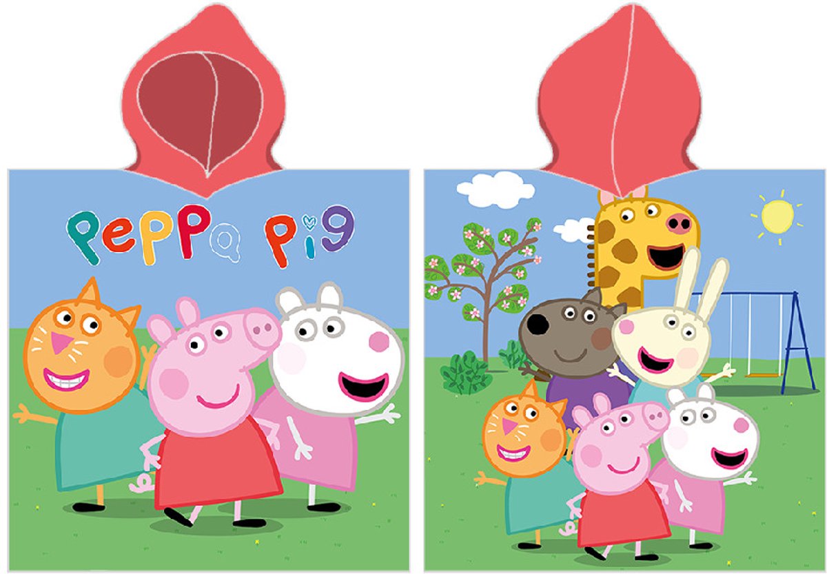 Peppa Pig Poncho Badjas - 100% Katoen, Strand & Zwembad