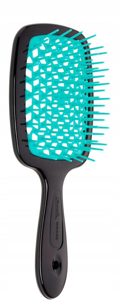 Janeke Superbrush Ontwarborstel Zwart-Groen - Professionele Kwaliteit