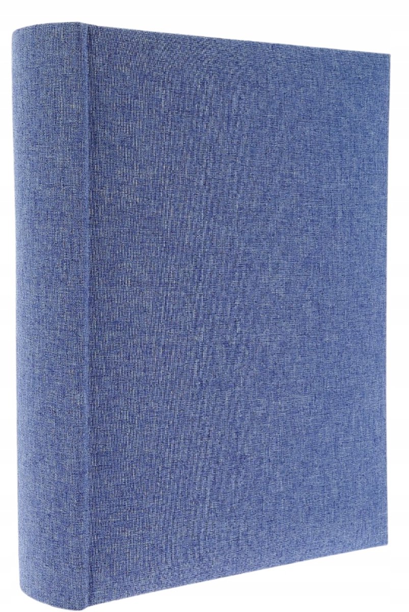 Fotoalbum Linnen Blauw - 200 Foto's 10x15 - Insteekalbum met Gravure Optie