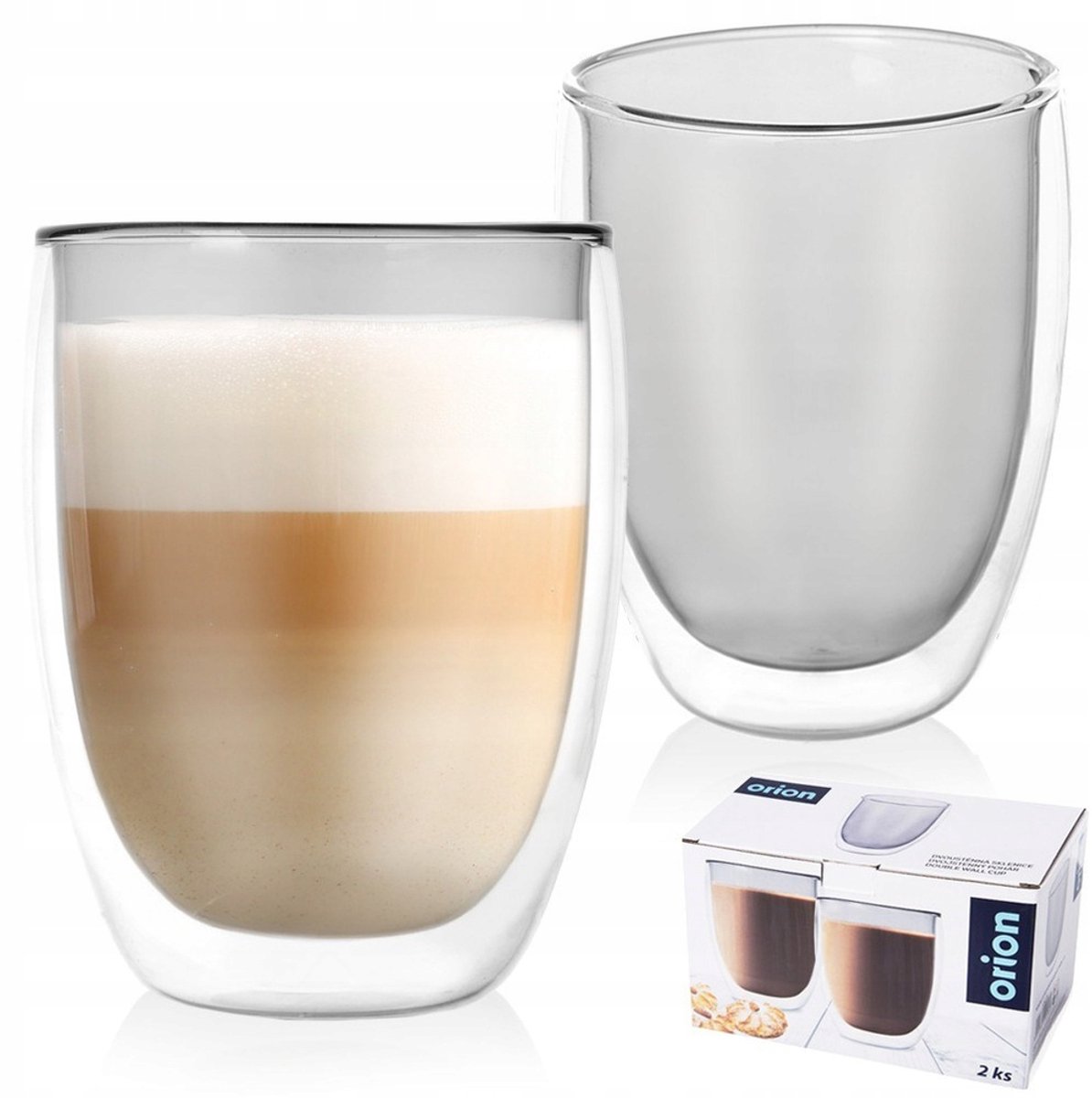 Dubbelwandige Thermische Glazen voor Koffie - 370ml (2 stuks)