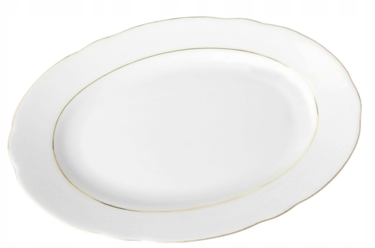 Ovale porseleinen sjaal 33 cm - Gouden Lijn Feston