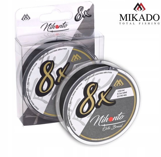 Mikado Nihonto Octa Braid Vlechtlijn Zwart 0,08mm x 150m — afbeelding 5