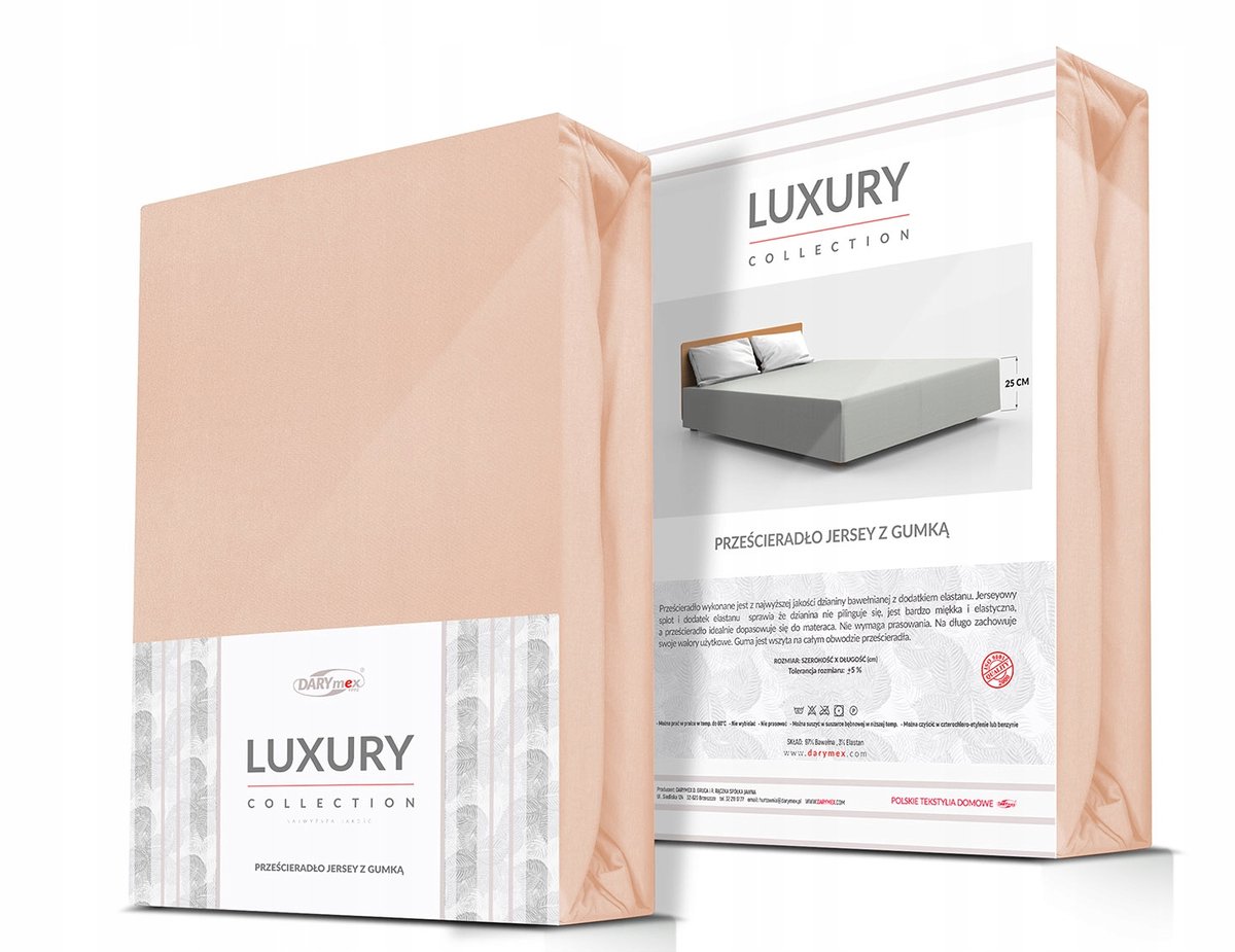Jersey Hoeslaken met Elastiek 160x200cm - Roze, Hoge Matras 25cm